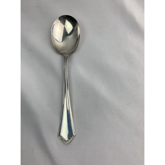 Vintage Oneida Community Par Plate Vernon-Ashley 5 3/4" Sugar Spoon - Picture 4 of 7